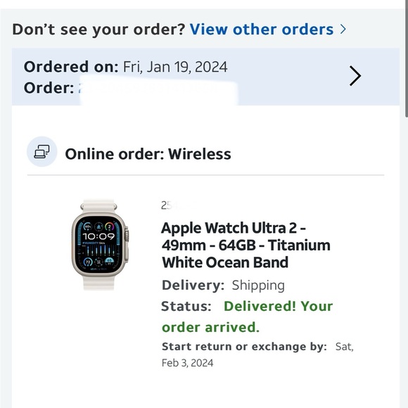 Apple Wearables Apple Watch Ultra 2 Comes With White Arm Band